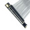PCIe 5.0 X16 GPU  Card Extension Cable PCI-E 5.0 Gen5 64GB/S Silver-Plated Cable 90Right Angle Riser Cable 15cm 10