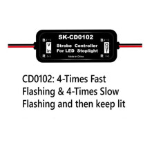 Strobe-Controller Bremslicht-Blinkmodul für Auto-LED-Brems-/Bremslichtlampe 12V-16V LED-Blinklicht Rücklicht, SK-CD0102