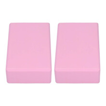2PCS Pink Foam Yoga Blocks for Deepening Poses and Secure Meditation