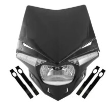 Dirt Bike Motorfiets Koplampkap Koplamp Montage voor EXC SX SXF EXC MX SMR Zwart