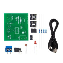 Optocoupler Tester Kit 555 Application Circuit Board Practice Svetsning DIY Elektroniska Reservdelssats med -Kabel