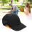 Bump Hat 030 Einheitsgröße Schwarz mit orangefarbener Kante Spitzkappe 6