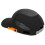 Bump Hat 030 Einheitsgröße Schwarz mit orangefarbener Kante Spitzkappe 14