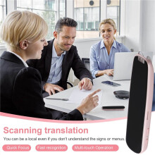 Scan-Übersetzungsstift, Mehrsprachig, Fotogenaue Offline-Übersetzung, 112 Sprachen, Textscan-Übersetzung, Rosa