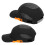 Bump Hat 030 Einheitsgröße Schwarz mit orangefarbener Kante Spitzkappe 4