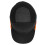 Bump Hat 030 Einheitsgröße Schwarz mit orangefarbener Kante Spitzkappe 9