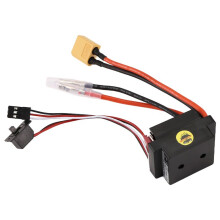 RC Hobby 60A ESC Geborstelde Motorsnelheidsregelaar met 2A BEC Hoogspanning 6-12V Borstel ESC voor RC Schip en RC Auto ESC,A