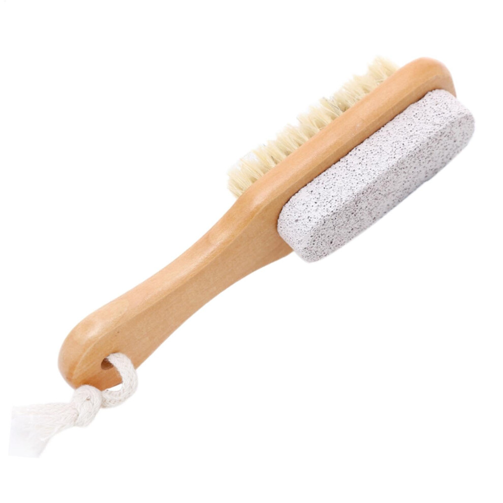 Pumice Stone for Feet Callus Removal with Ergonomic Handle Grip, DualSided Foot Scrubber
