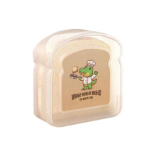 Contenitore per Sandwich Riutilizzabile Contenitore per Alimenti Sigillato Contenitore per Pane Trasparente Contenitore per Toast Portatile per