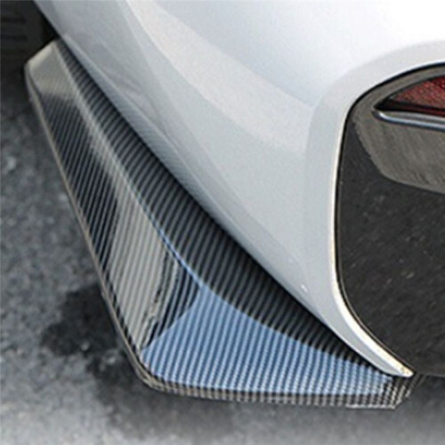 Car Front Rear Bumper Strip Lip Spoiler Diffuser Splitter Scratch Protector Winglets Carbon Fiber Side Skirt Extension 1