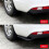 Car Front Rear Bumper Strip Lip Spoiler Diffuser Splitter Scratch Protector Winglets Carbon Fiber Side Skirt Extension 6