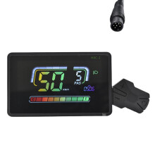 H6C-2 Compteur de Vitesse pour Vélo Électrique, Écran LCD, Tableau de Bord, UART, pour VTT, 6 Broches