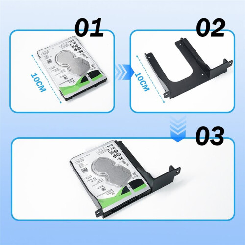 Atualize o Suporte de Disco Rígido HDD SSD de 2,5 Polegadas com Parafusos para  2 PS2 SCPH-30000 e SCPH-50000 Fat Game Console 1