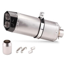 Motorcycle Exhaust Pipe For Yamaha R6 R3 R25 For MT07 Universal 51mm Motorcycle Exhaust Modified Muffler With DB Killer Exhaust Pipe (2)