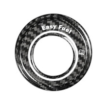 Real Hard Carbon Fiber Car Tank Cap Fuel Tank Cover for Mustang 2024 2025 Accessories Sticker