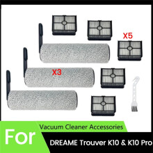 Kit de 9 Cepillos, Rodillos y Filtros para Aspiradoras para  Trouver K10 y K10 Pro. Mejora la Eficiencia de Limpieza.