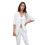 Cardigan con Scollo A V e Trafori, Bianco XL 1