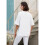Cardigan con Scollo A V e Trafori, Bianco XL 2