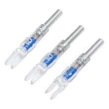 Archery Nocks Blue Lighted 3 Pack 6.2mm Auto Switch for Night Shooting
