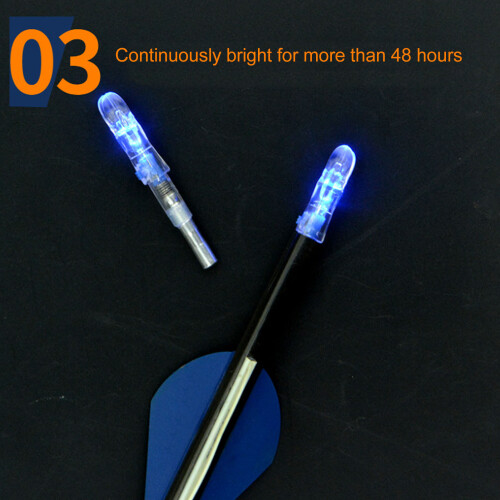 Archery Nocks Blue Lighted 3 Pack 6.2mm Auto Switch for Night Shooting 2
