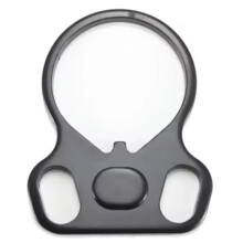 2PCS Tactical Loop Sling Swivel GBB Buffer Tube Ambi End Plate Double Loop Strap Rail Mount For AR15 M4 Black