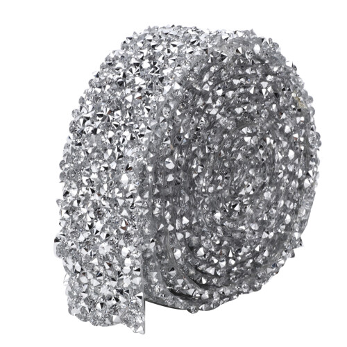3 cm breite Strass-Kette, Hotfix-Harz, 2