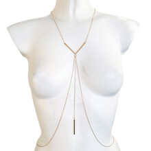 Women Body Chain Bikini Accessory With Adjustable Feature-gold