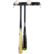 Baseball Bat Organizer, Space Saving Heavy Duty Steel Wall Mount Bat Holder for Outdoor Use, Includes Hardware, Powder Coated Finish, Traditionally De