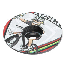 Headset Stem Top Cap CNC Machined Aluminum Precision Headset Cover UV Resistant Universal Compatibility Lightweight Durable Easy to Install for Mounta