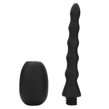 Anal- og vaginaldusj, klysterrens, bærbar silikon, hygienisk overlegent rengjøringssystem, giftfri, ikke-allergisk reaksjon, jevn innføring