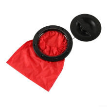 6 Inch Deck Plate Kit For Surfboard Or Kayak Install ABS PVC Black Cover With Waterproof Bag Outer 20.5 Cm Inner 15.6 Cm