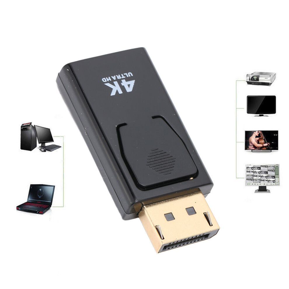 4K Uhd Resolution Displayport To Hdmi Adapter, Support Extended Desktop For Easy Home Office Use 9448196500453