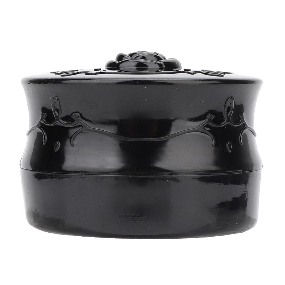 Elegant Powder Puff Case, Vintage Appearance Dispenser For Loose Powder And Skincare Products, Ultra Thin Mesh Lid Ensures Hygiene And Convenience In