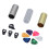 Gitarren-Slide-Set, Edelstahl, Acryl, Messing, mit 7