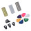 Gitarren-Slide-Set, Edelstahl, Acryl, Messing, mit 9