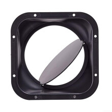 ABS Square Flange Duct Connector for 100mm 150mm Ventilation Hose with Check Valve for Fan Kitchen
