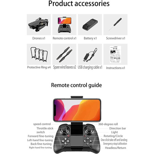 GPS Drone with 4K Camera, WiFi FPV, Foldable, GPS  Home, 18mins Flight 1