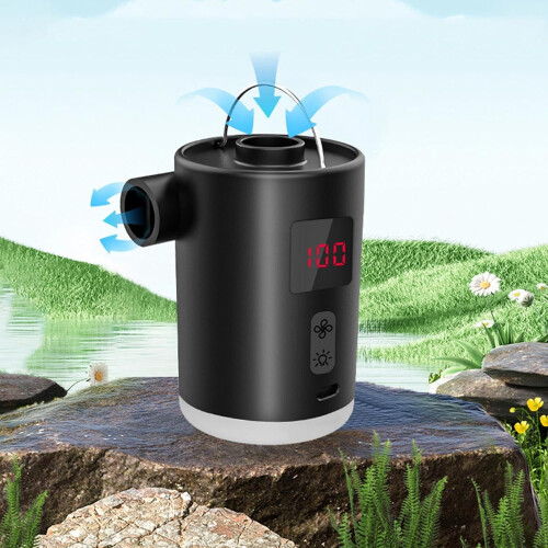 Electric Air Pump  Portable Rechargeable Compressor with Quick Air Release 1