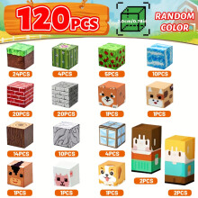 Blocs de construction magnétiques, 120 pièces, scène de forêt animale, ensemble de jouets éducatifs adaptés aux