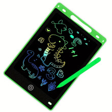 (Green) Tablette LCD couleur 8,5 pouces pour gribouillage, tableau d'écriture effaçable, planche à dessin, jouet artistique