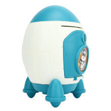 Cochon de banque d'espace mignon en cartoon de 18 cm grande capacité en plastique, jouet pour l'argent