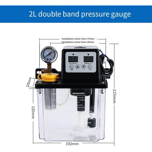 Industrial automatic lubrication pump with precision control for  oil distribution (2L). 2