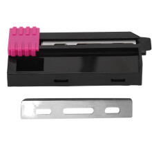 Safety Box Cutter Replacement Blades Stainless Steel Push Pull Mechanism Long Lasting Sharpness Patented Radius Tip Design For Skin Protection Multi