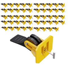 50Pack Tile Leveling Spacers for Wall and Floor Tiles, Yellow and Black