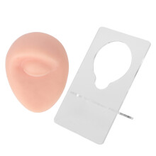 Kit de model de piercing din silicon reutilizabil, elastic flexibil și transparent, cu suport acrilic, compatibil de înaltă calitate pentru