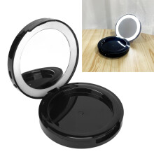 Confezione compatta di fondotinta cuscino con luce a LED, batteria da 400mAh, bianco