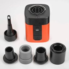 Portable Mini Electric Air Pump USBC Rechargeable 2600mAh Fast Inflation Vacuum For Outdoor Storage Bags Orange Black