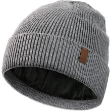 Beanie Mütze, Herren Winter Warme Unisex Wintermütze Strickmütze Dehnbare Weiche Wollmütze mit Bündchen und Dickem Warmem Futter Geschenk