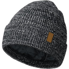 Beanie Mütze, Herren Winter Warme Unisex Wintermütze Strickmütze Dehnbare Weiche Wollmütze mit Bündchen und Dickem Warmem Futter Geschenk