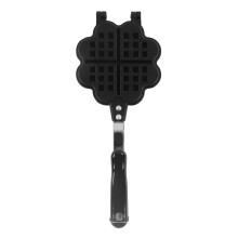 Non-Stick Waffle Maker Heart Shaped Baking Tool With Dual Handle Design Compact Aluminum Alloy Cake Mold For Kitchen And Restaurant Use